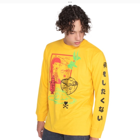 Tokidoki Other - Tokidoki Gudetama "I Don't Want to Do Anything"  Gold Yellow Shirt XXXL